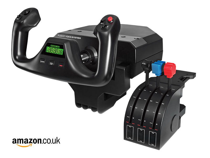 Click to buy on Amazon Flight Yoke & Throttle Quadrant